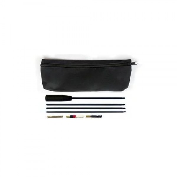 Набір для чищення нарізної зброї кал.5,45 (пенал текстильний) шомпол сталевий вронений 4-секційний (845 мм), йорж латунний, йорж щетинний, йорж вовняний - 3575957