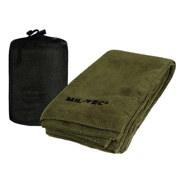 Рушник тактичний мікрофібра з чохлом олива 120х60 см Mil Tec Німеччина - 3575946