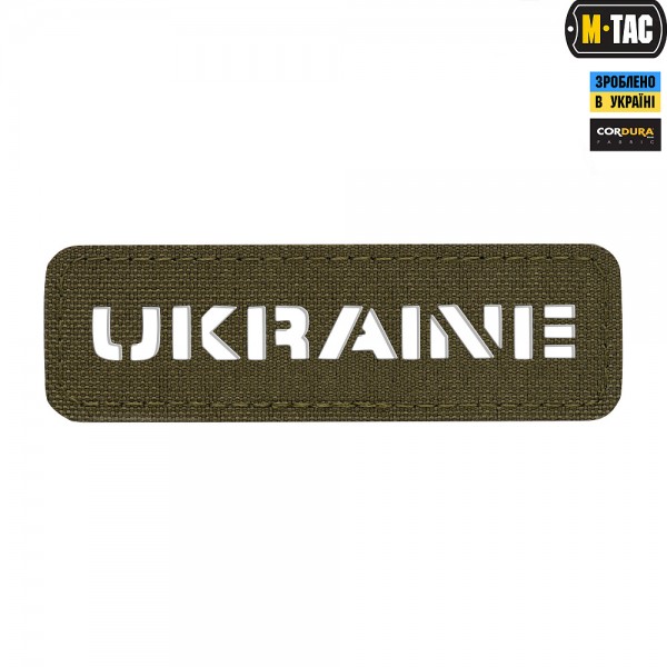 M-Tac нашивка Ukraine скрепная 25х80 Laser Cut Ranger Green - 3575908