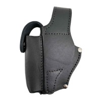 Кобура поясна шкіряна ПМ чорна