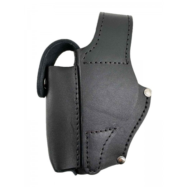 Кобура поясная кожаная ПМ черная - 3575895