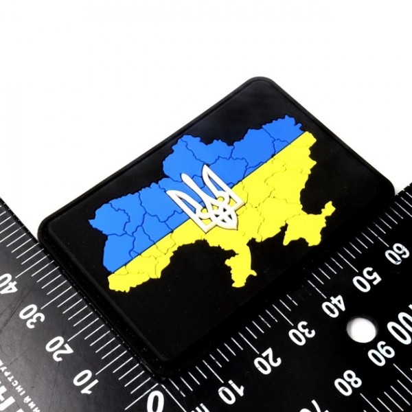 Шеврон карта Украины ПВХ желто-голубая ART - 3575758 Шеврон карта Украины ПВХ желто-голубая ART - 3575758