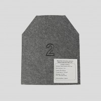 Бронепластина 2-й класс защиты 3 мм Miilux Protection 500 (размер 250х300 мм, вес 1.9 кг)
