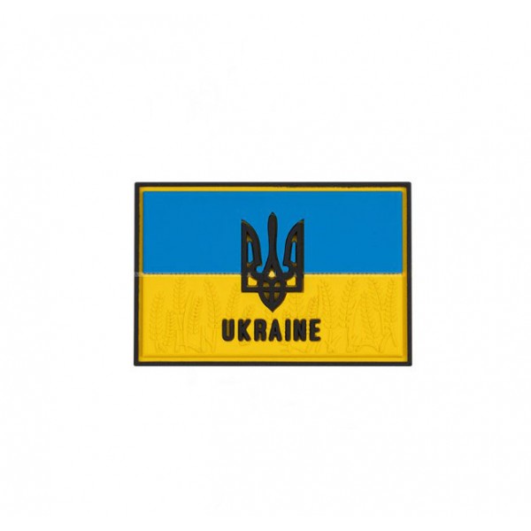 Шеврон Флаг Украины ПВХ (Желтый+Голубой+Черный) ART - 3575756