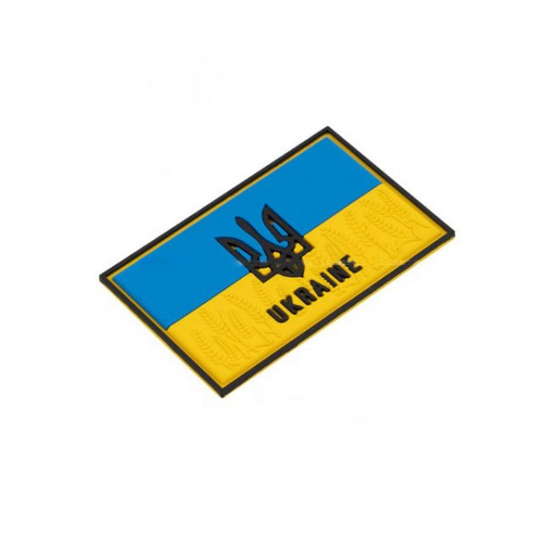 Шеврон Флаг Украины ПВХ (Желтый+Голубой+Черный) ART - 3575756 Шеврон Флаг Украины ПВХ (Желтый+Голубой+Черный) ART - 3575756