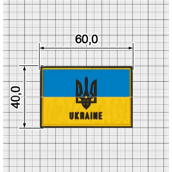 Шеврон Флаг Украины ПВХ (Желтый+Голубой+Черный) ART - 3575756 Шеврон Флаг Украины ПВХ (Желтый+Голубой+Черный) ART - 3575756