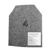 Бронеплита 4-го класса защиты Miilux Protection 270x330 мм увеличенная 500-6,5 мм вес 4.5кг