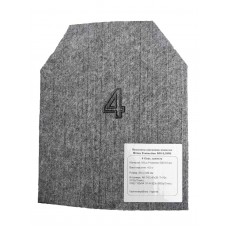 Бронеплита 4-го класса защиты Miilux Protection 270x330 мм увеличенная 500-6,5 мм вес 4.5кг