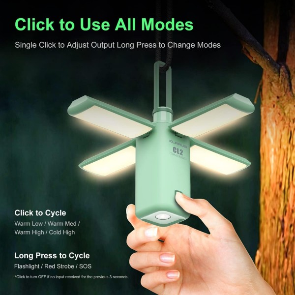 Кемпінговий ліхтар KLARUS CL2 Jungle Green - 3575710 Кемпінговий ліхтар KLARUS CL2 Jungle Green - 3575710