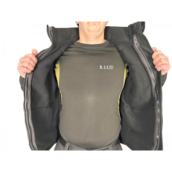 Куртка Soft Shell с флис кофтой черная Pancer - 3575636