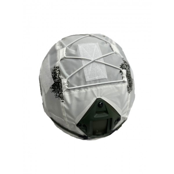 Кавер (чехол) на шлем каску Fast Oberig Белый Клякса - 3575638 Кавер (чехол) на шлем каску Fast Oberig Белый Клякса - 3575638