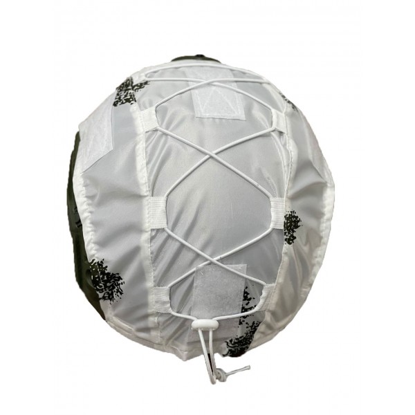 Кавер (чехол) на шлем каску Fast Oberig Белый Клякса - 3575638 Кавер (чехол) на шлем каску Fast Oberig Белый Клякса - 3575638