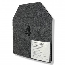 Бронеплита 4-го класса защиты MARS 600 6мм (вес 3.5 кг)