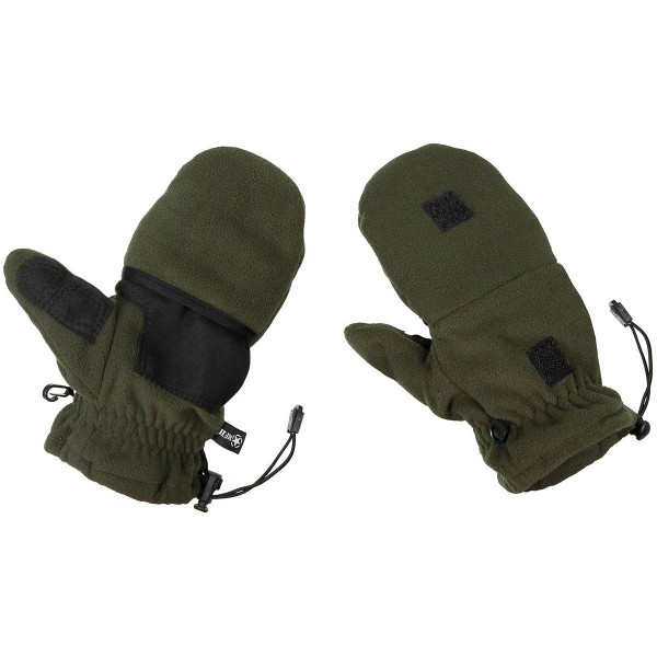 Рукавиці флісові з петлями для витягування олива MFH Німеччина - 3575614