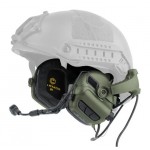 Активні навушники Earmor M32X Mark3 MilPro ORIGINAL Чебурашка на шолом олива