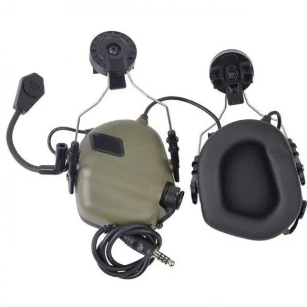 Тактичні активні навушники з мікрофоном earmor M32H MOD3 без наголов'я олива - 3575585 Тактичні активні навушники з мікрофоном earmor M32H MOD3 без наголов'я олива - 3575585