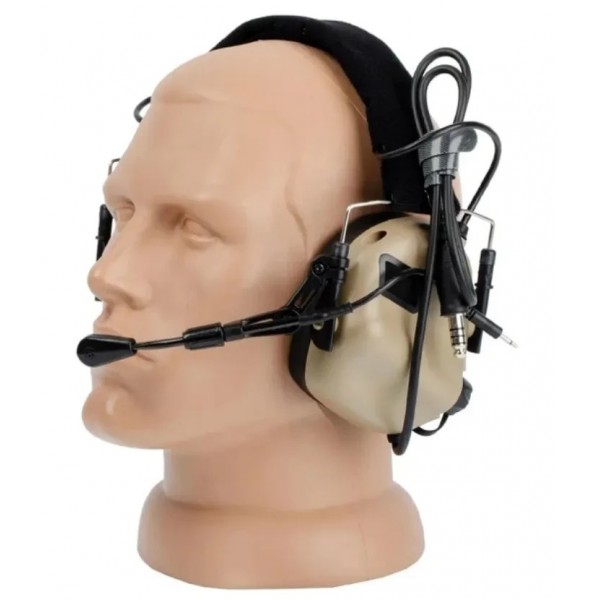 Тактичні активні навушники з мікрофоном хакі earmor M32 MOD3 койот - 3575582 Тактичні активні навушники з мікрофоном хакі earmor M32 MOD3 койот - 3575582