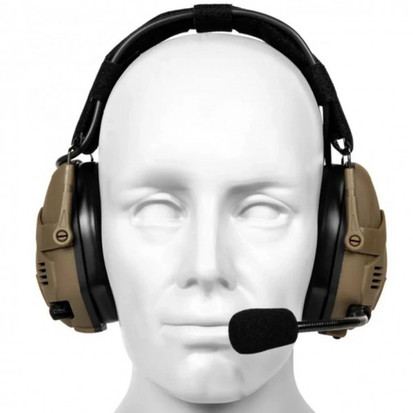 Тактические активные наушники HD-16 с шумоподавлением койот - 3575579 Тактические активные наушники HD-16 с шумоподавлением койот - 3575579