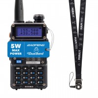 Рация Baofeng UV-5R MK3 5W Li-ion 1800 мА-ч UHF/VHF + Ремешок для рации Mirkit