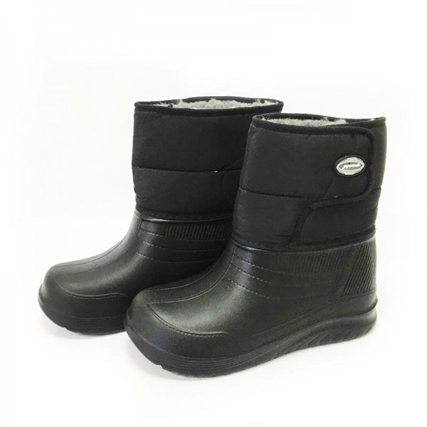 Сапоги женские на меху черные D-392 - 3575537