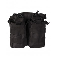Подсумок для 2-х магазинов Open Top черный Mil-Tec Германия