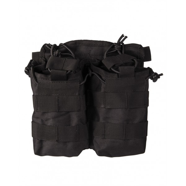 Подсумок для 2-х магазинов Open Top черный Mil-Tec Германия - 3575501