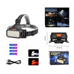 Фонарь налобный X-BALOG-50-Led на 50 светодиодов 2 режима свечения (белый-красный) BL5125