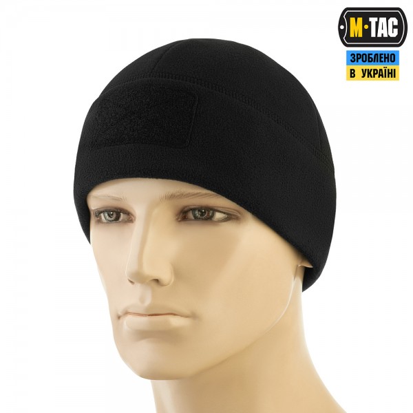 M-Tac шапка Watch Cap Elite фліс (320г/м2) з липучкою Black - 40029002