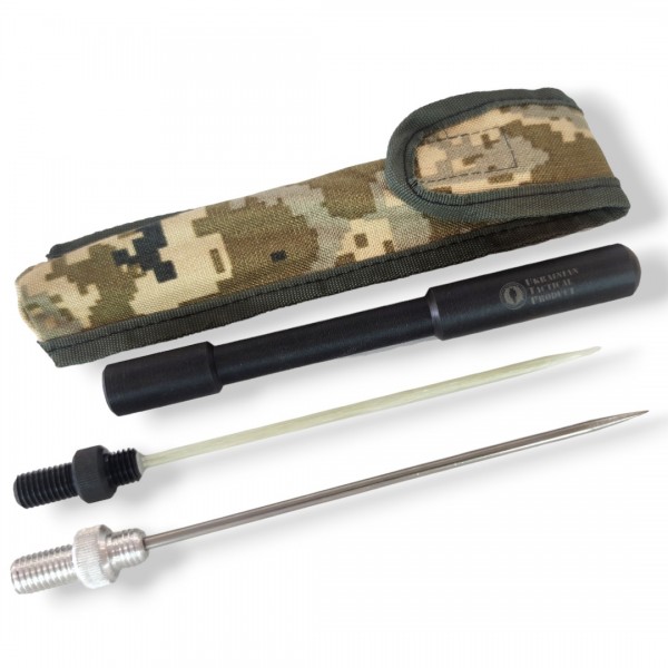 Щуп "Малыш" диэлектрический на 1 жало + 1 металлическое жало (нержавеющая сталь) + чехол - 3575443