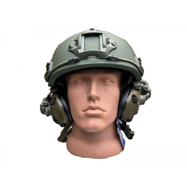 Каска Фаст в комплекті з активними навушниками та кріпленням Чебурашка - 3575437