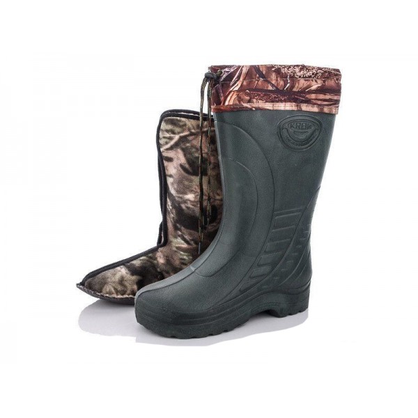 Чоботи гумові зимові чоловічі Крок Б-09 зелені - 3575360