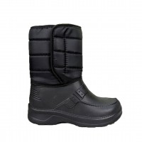 Сапоги мужские зимние пена на липучках черные