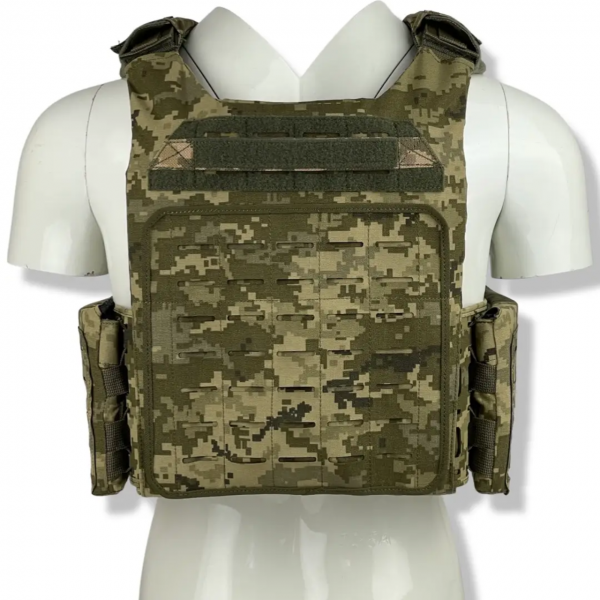 Плитоноска uaBRONIK (Plate Carrier) Піксель (Закритого типу) 4 клас захисту - 3574080
