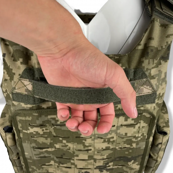 Плитоноска uaBRONIK (Plate Carrier) Піксель (Закритого типу) 4 клас захисту - 3574080