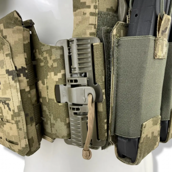 Плитоноска uaBRONIK (Plate Carrier) Піксель (Закритого типу) 4 клас захисту - 3574080