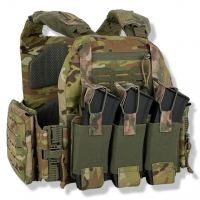 Плитоноска uaBRONIK (Plate Carrier) Мультикам (Закритого типу) 4 клас захисту