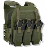 Плитоноска uaBRONIK (Plate Carrier Light) Олива 5 класс защиты