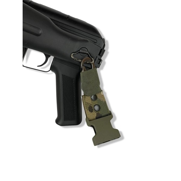 Ремень оружейный двухточечный с усиленным карабином uaBRONIK Мультикам - 3575330