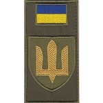 Шеврон-заглушка на липучке ВСУ Сухопутные войска (зашитое поле)