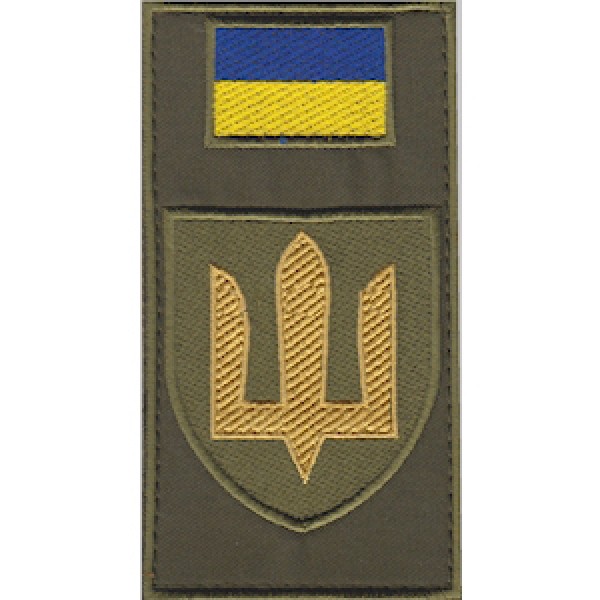 Шеврон-заглушка на липучке ВСУ Сухопутные войска (зашитое поле) - 3575296