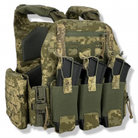 Плитоноска uaBRONIK (Plate Carrier) Пиксель (Закрытого типа)