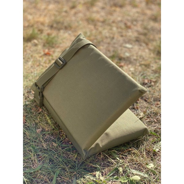 Тактический каремат для сидения 20мм система Molle складной МК Олива - 3575256