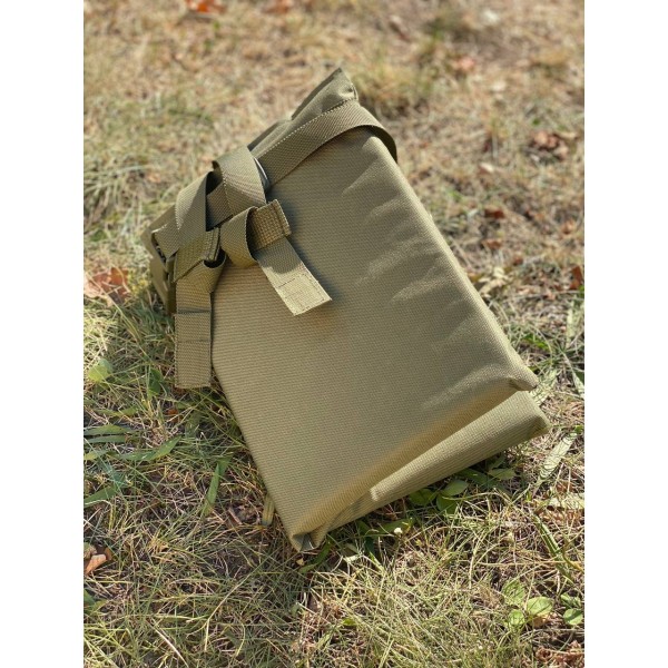 Тактический каремат для сидения 20мм система Molle складной МК Олива - 3575256