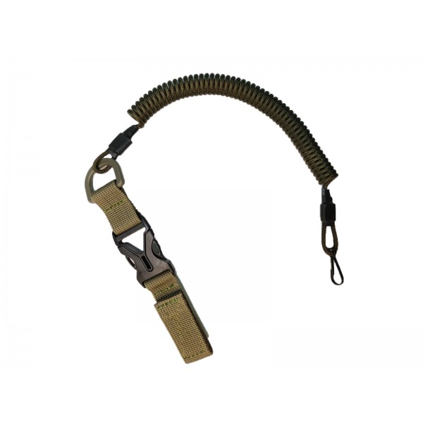 Страхувальний тренчик швидкозйомний з карабіном і кріпленням на пояс Олива - 3575190 Страхувальний тренчик швидкозйомний з карабіном і кріпленням на пояс Олива - 3575190