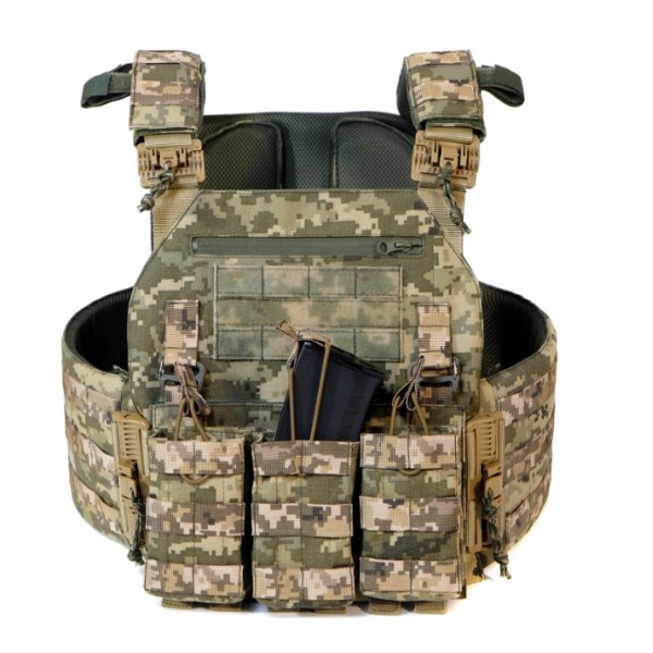 Плитоноска (Plate Carrier) ММ-14 з функцією подвійного швидкого скидання з підсумками Molli PL-008 - 3575178