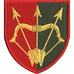 Шеврон 1129 Зенитно-ракетный полк (стрелы) (цветной)