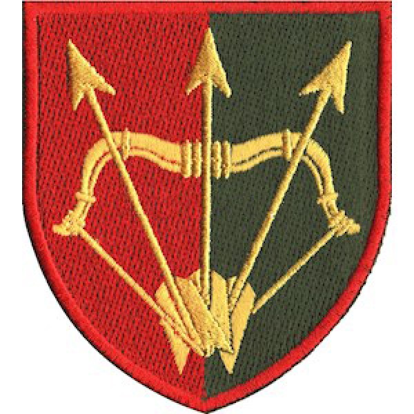 Шеврон 1129 Зенитно-ракетный полк (стрелы) (цветной) - 3575032