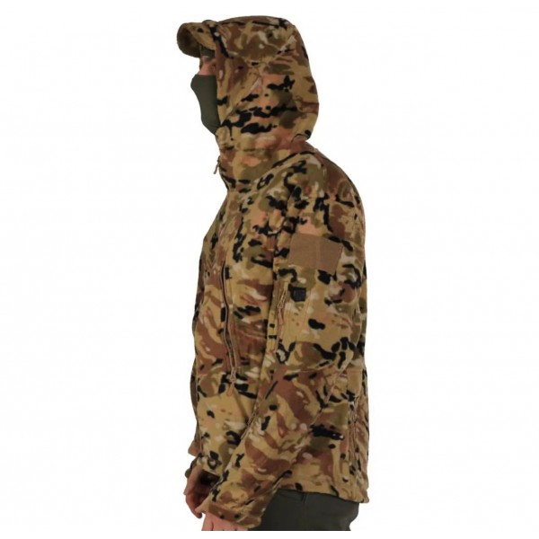 Кофта тактическая флисовая с капюшоном Мультикам - 3575005 Кофта тактическая флисовая с капюшоном Мультикам - 3575005