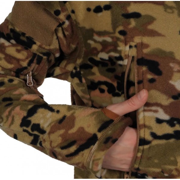 Кофта тактическая флисовая с капюшоном Мультикам - 3575005 Кофта тактическая флисовая с капюшоном Мультикам - 3575005