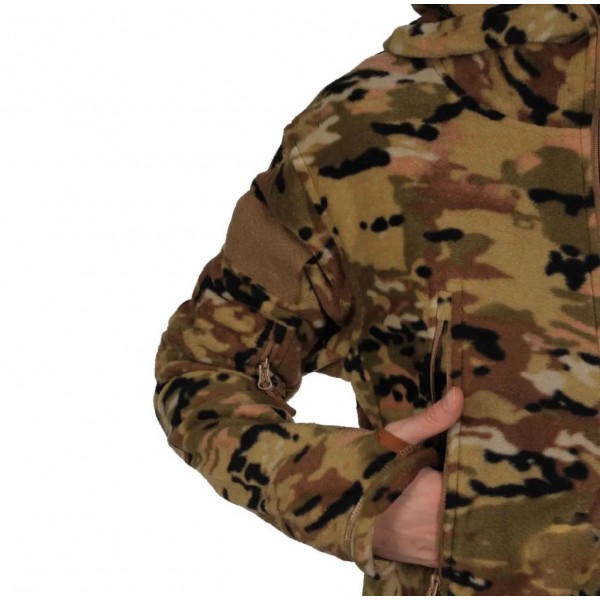 Кофта тактическая флисовая с капюшоном Мультикам - 3575005 Кофта тактическая флисовая с капюшоном Мультикам - 3575005